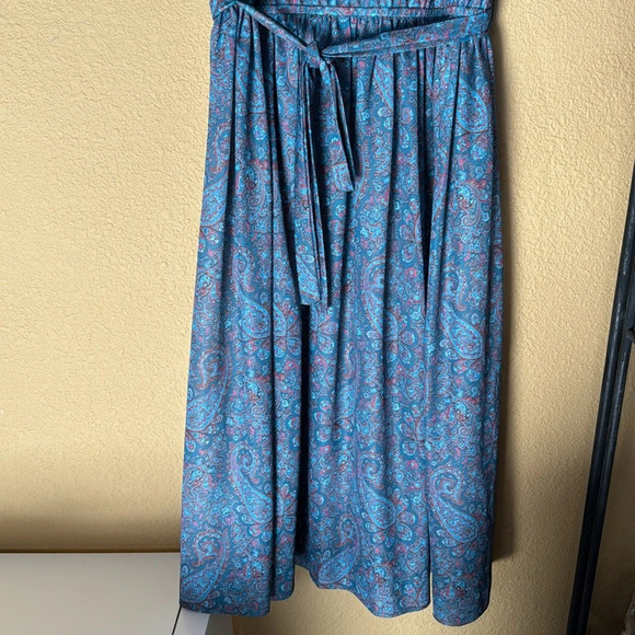 Vintage 70s JSE of California Sleeveless Belted Dress Tag Size 12 - Picture 4 of 10